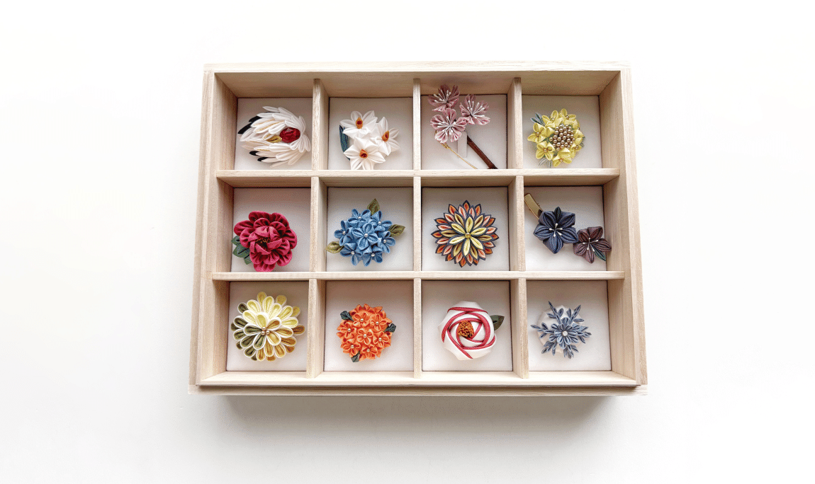 江戸つまみかんざし　季節のモチーフ