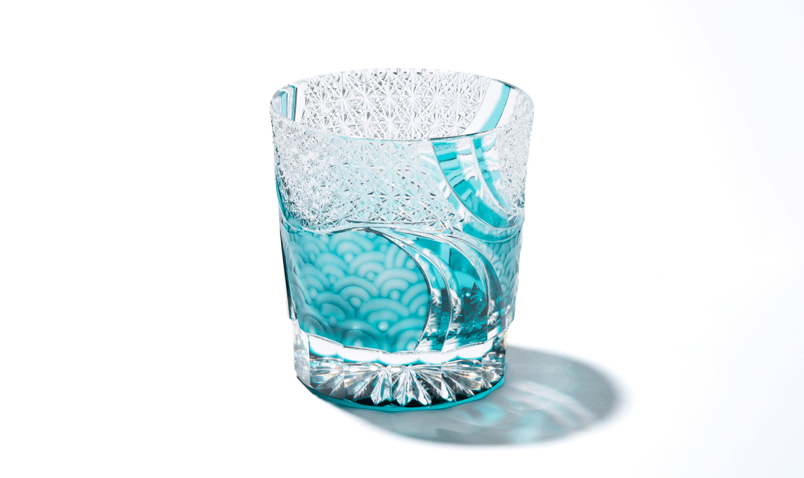 江戸切子　波動