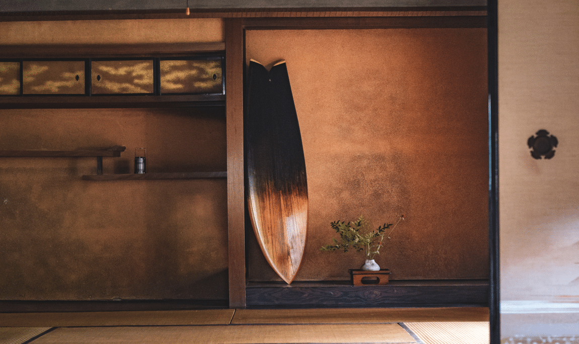 京漆器　漆板Siita Surfboard