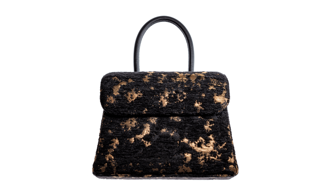 西陣織　キモノ バッグ Frosted Petals